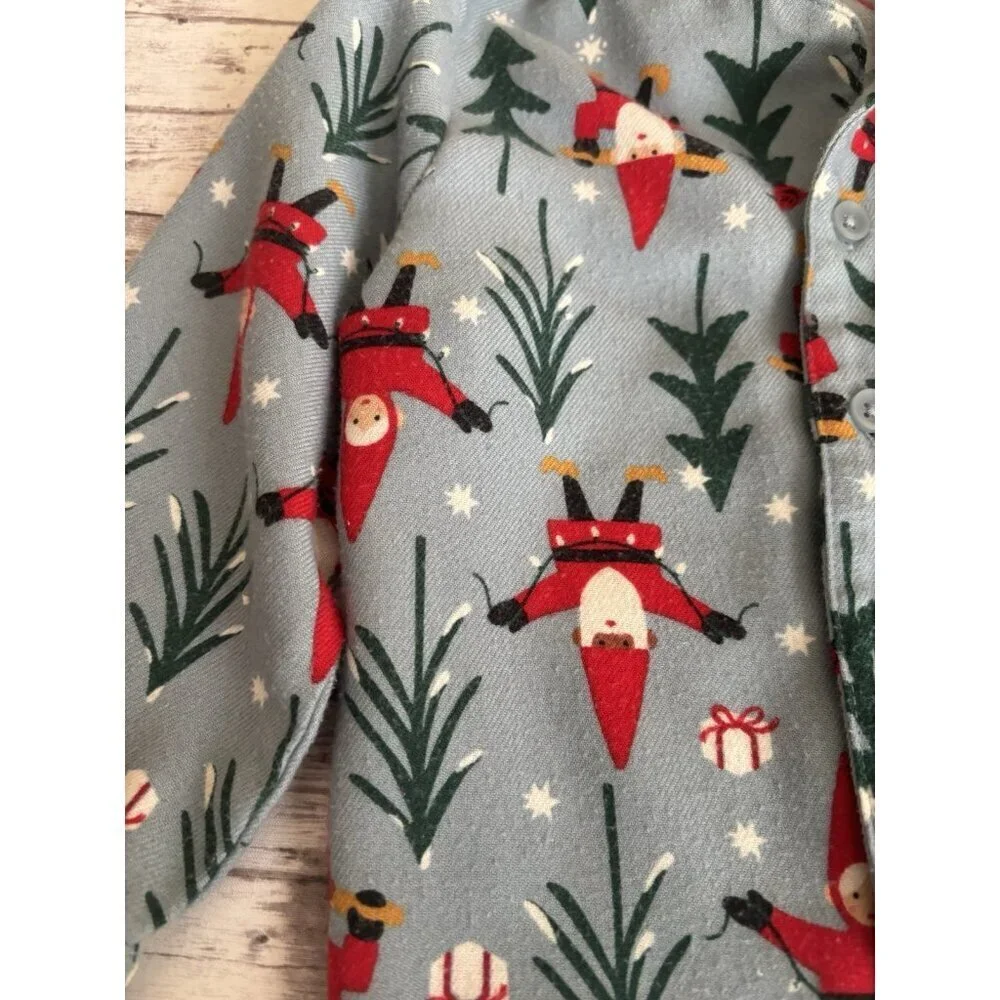 Hanna Andersson‎ Holiday Flannel Pajama Set 2T Holiday Harvest Elves Christmas